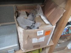 Box containing quantity of various light weight handles