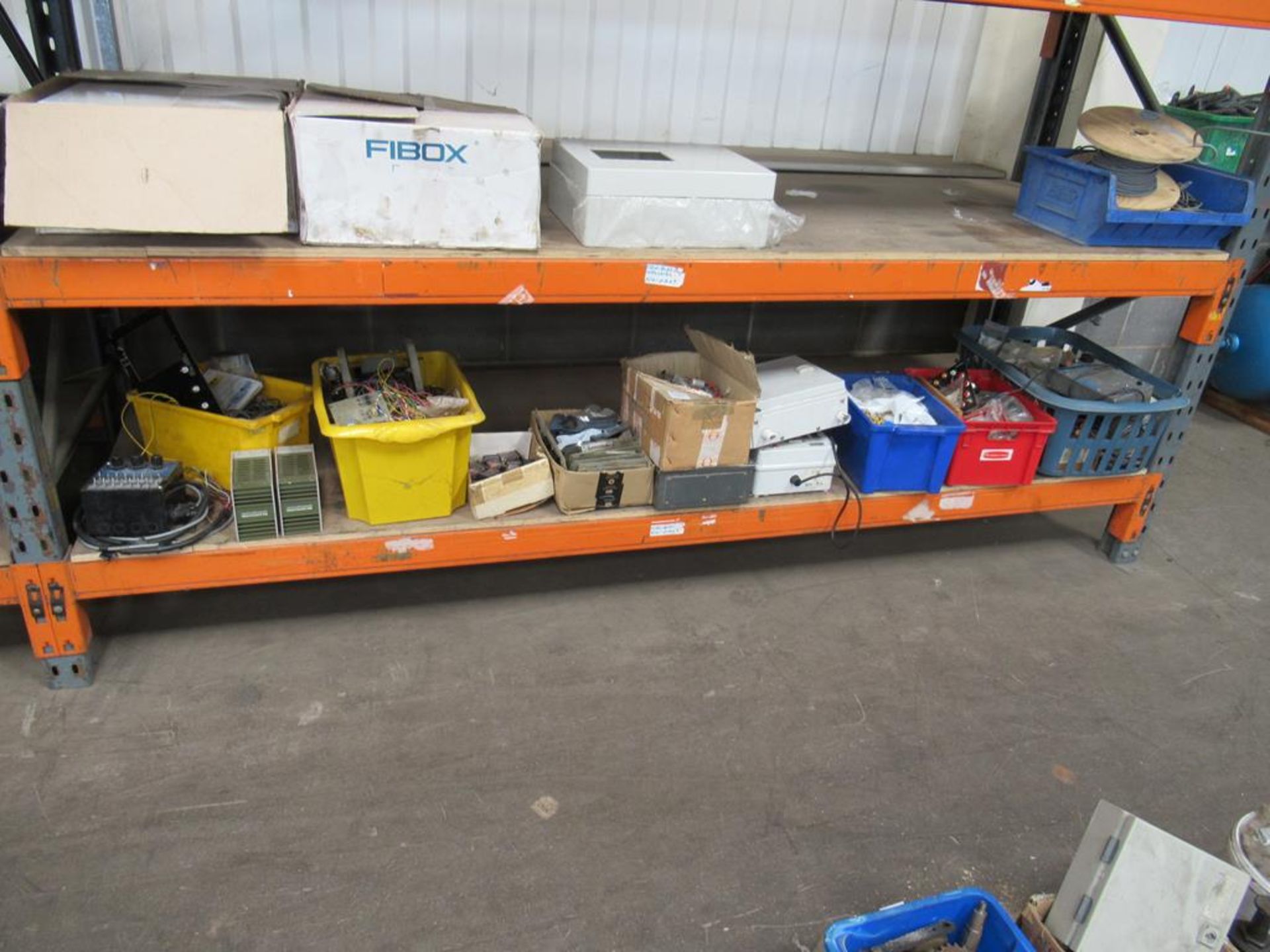 Shelf of various electrical equipment