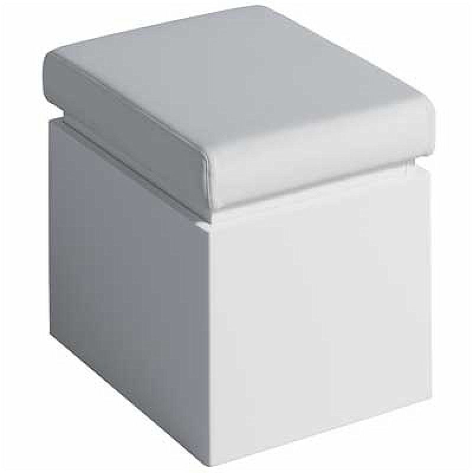 New Twyford White Bathroom Seat With Storage.RRP £254.99.Ta0901Wh.The Twyford White Bathroom Seat - Image 2 of 2