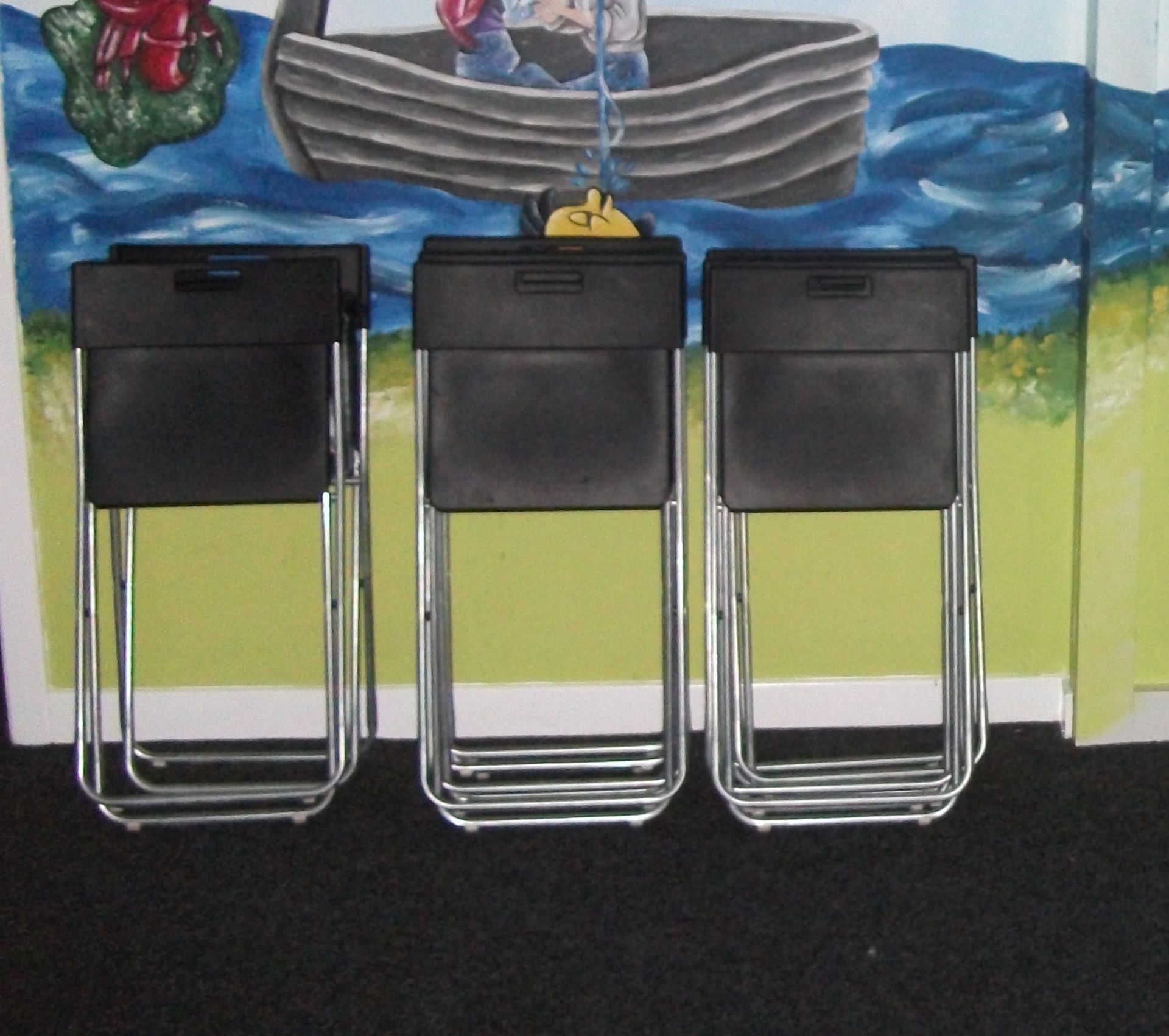 Quantity Steel Framed Foldaway Chairs