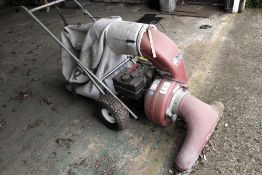 Leaf / Litter Vacuum Fitted with 5HP Briggs and Stratton petrol engine, good working order.