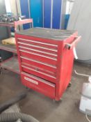 Mobile Snap- On Tooling Station with Qty of Various Tools