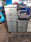 4 Drawer Filing Cabinet and 2 Drawer Filing Cabinet