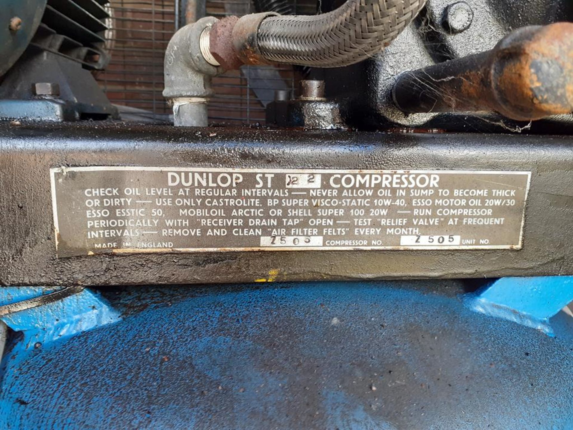 Dunlop S T 22 Air Compressor - Image 4 of 5