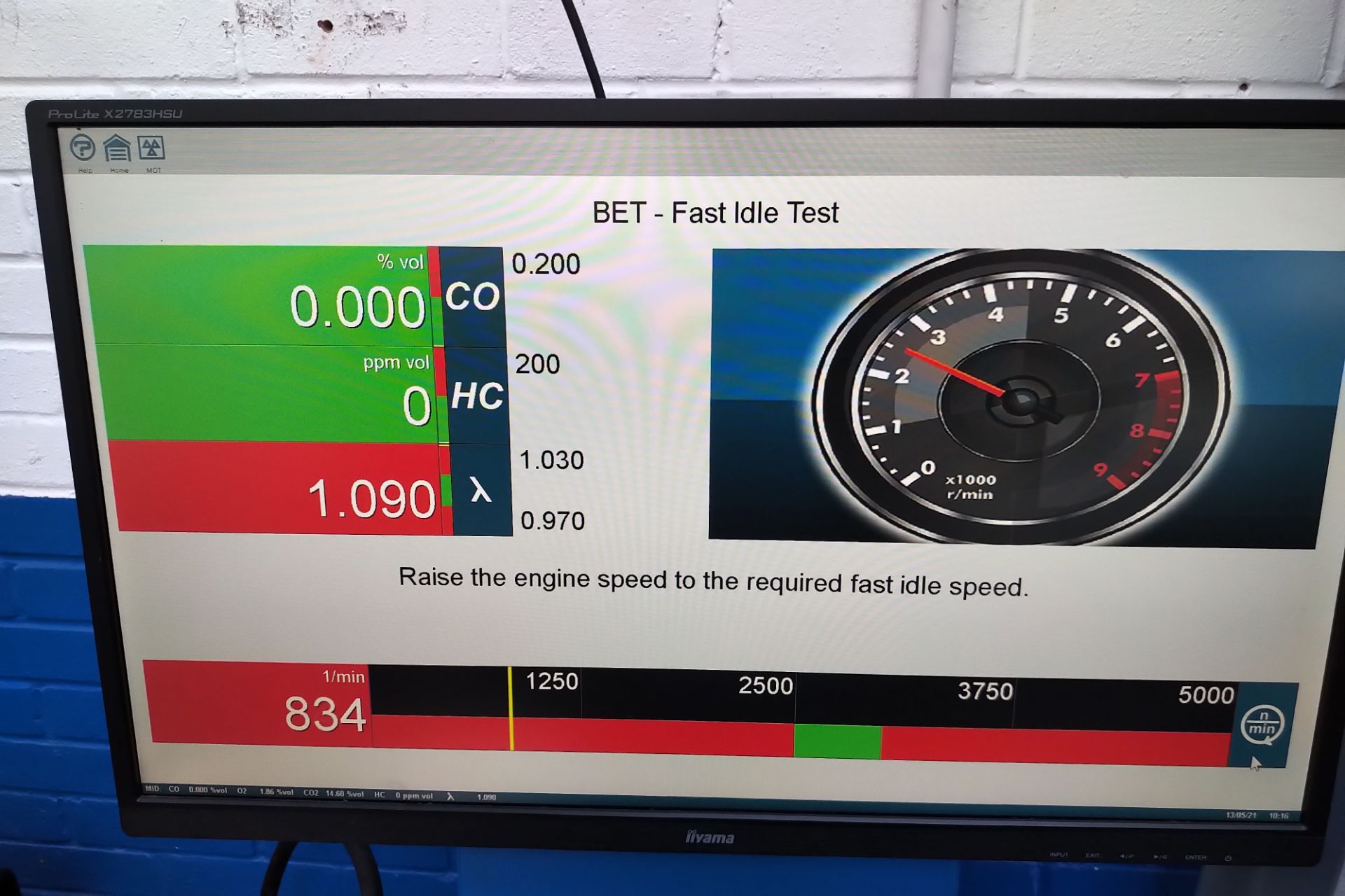 Hofmann (Snap On) Geogas 5000 Petrol Emissions & Diesel Smoke Analyser - Image 7 of 9