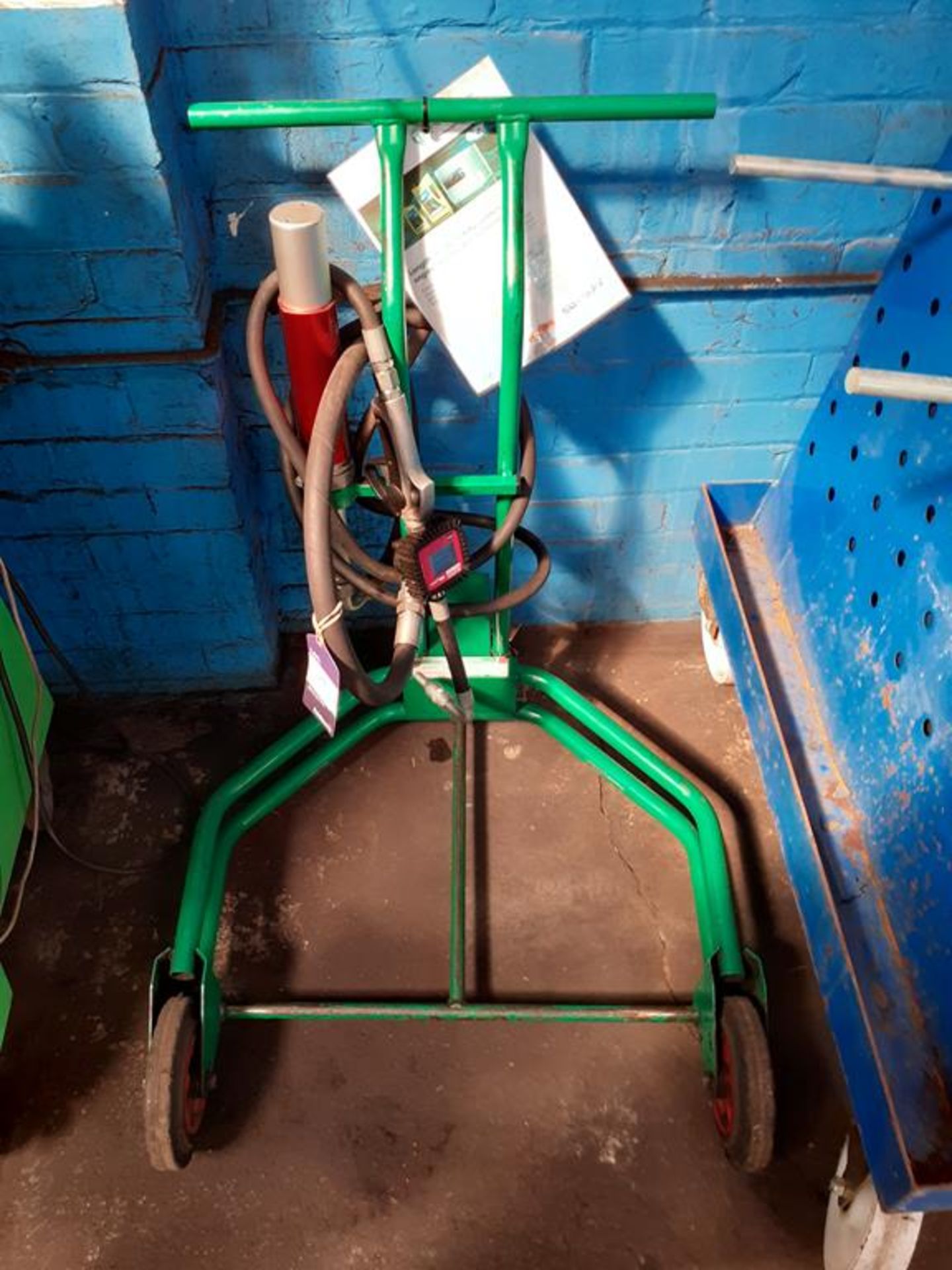 Castrol 205L Trolley with Drum Pump and Dispenser