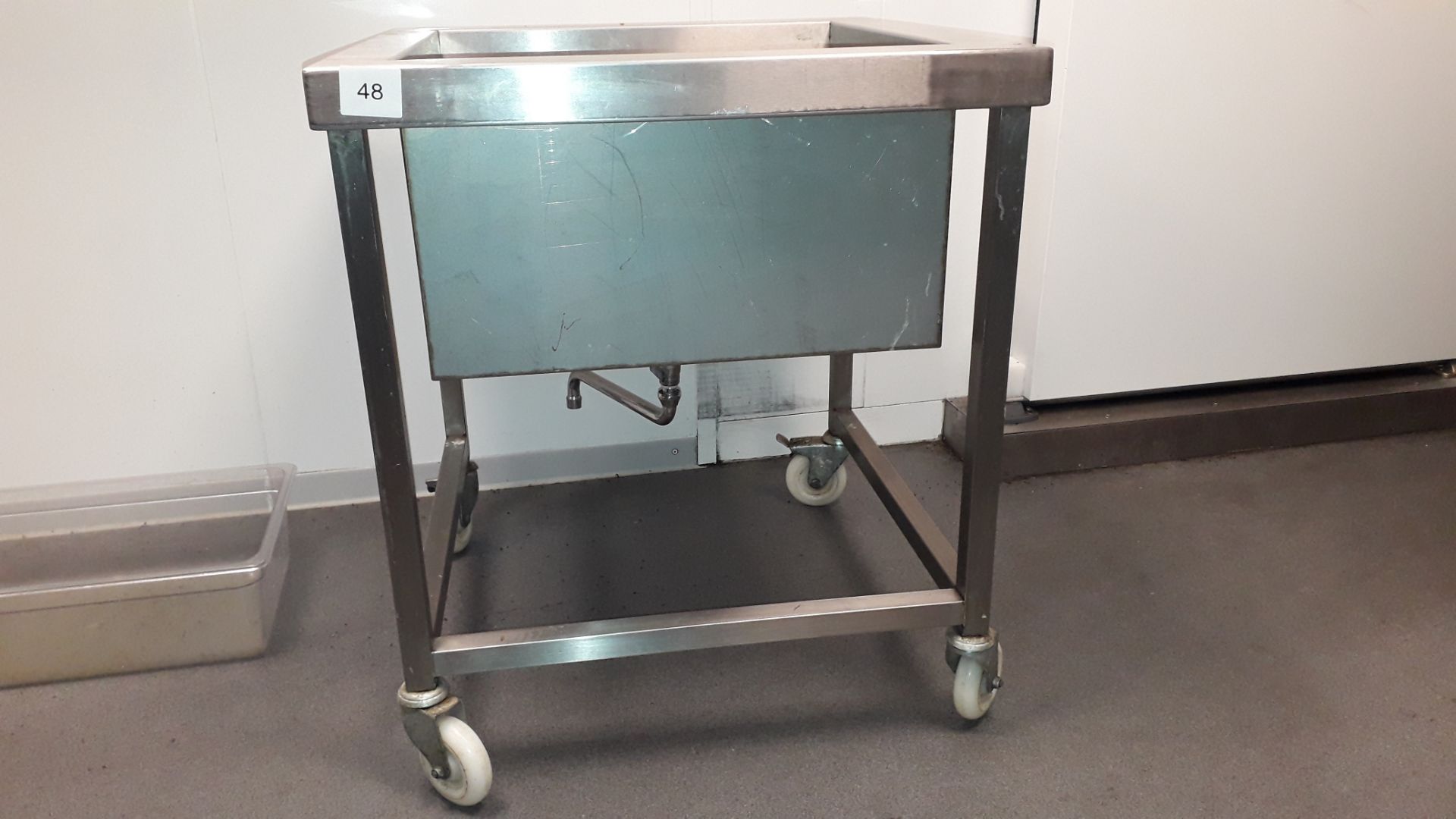 Stainless steel mobile Ice Sink, 650mm - Image 3 of 3