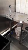 Vogue stainless steel Food Preparation Table, 550mm with can opener