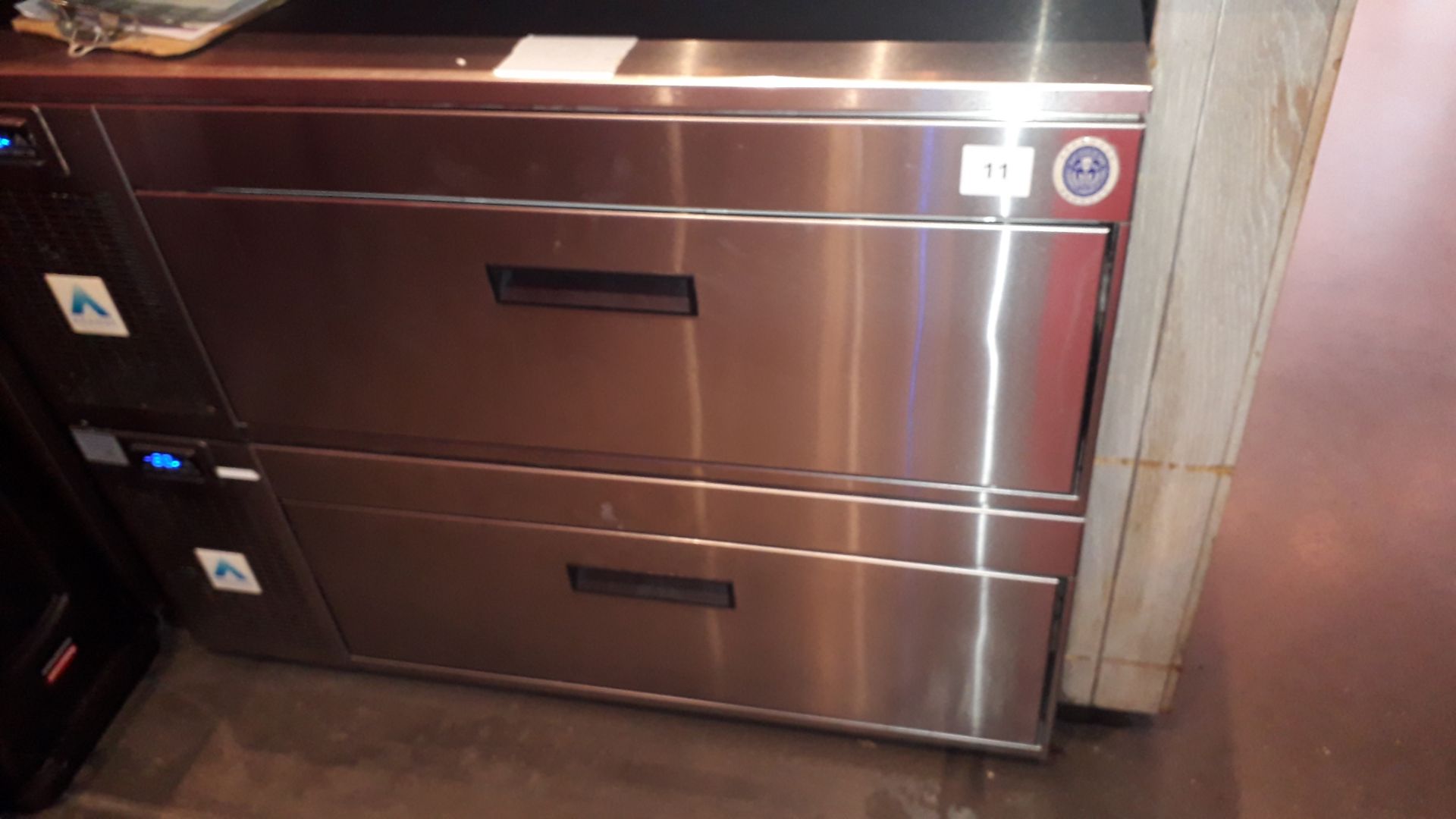 Adande stainless steel twin drawer under counter Refrigerator - Image 2 of 2