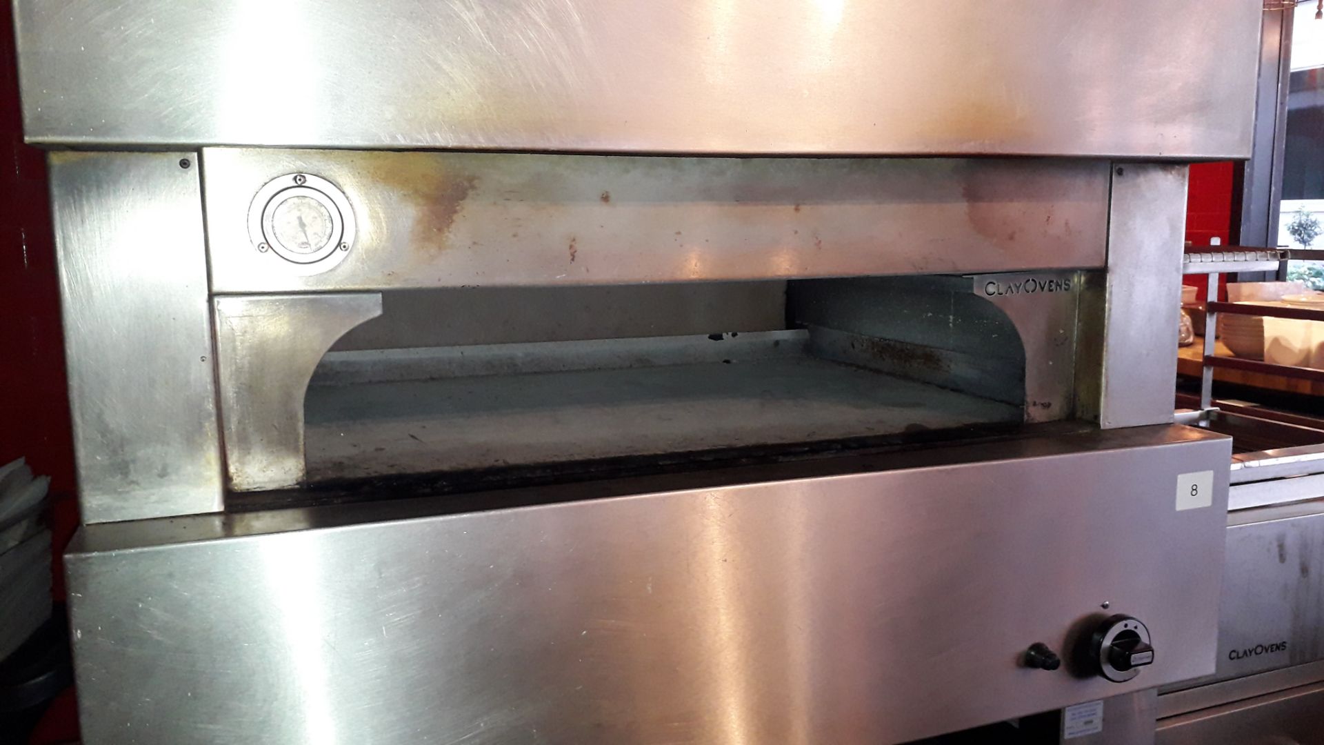 Clay Ovens Clayburn stainless steel, gas fired Pizza Oven, serial number 18213 - Image 3 of 4