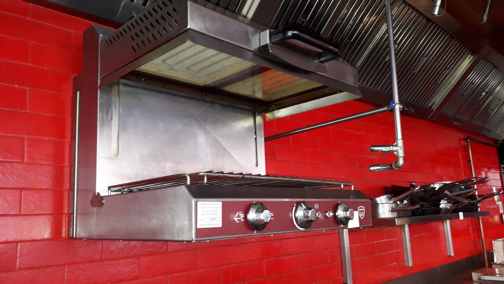 Charvet rise and fall stainless steel electric Salamander Grill - Image 2 of 3