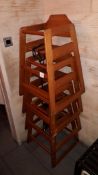 4 timber Bolero effect High Chairs