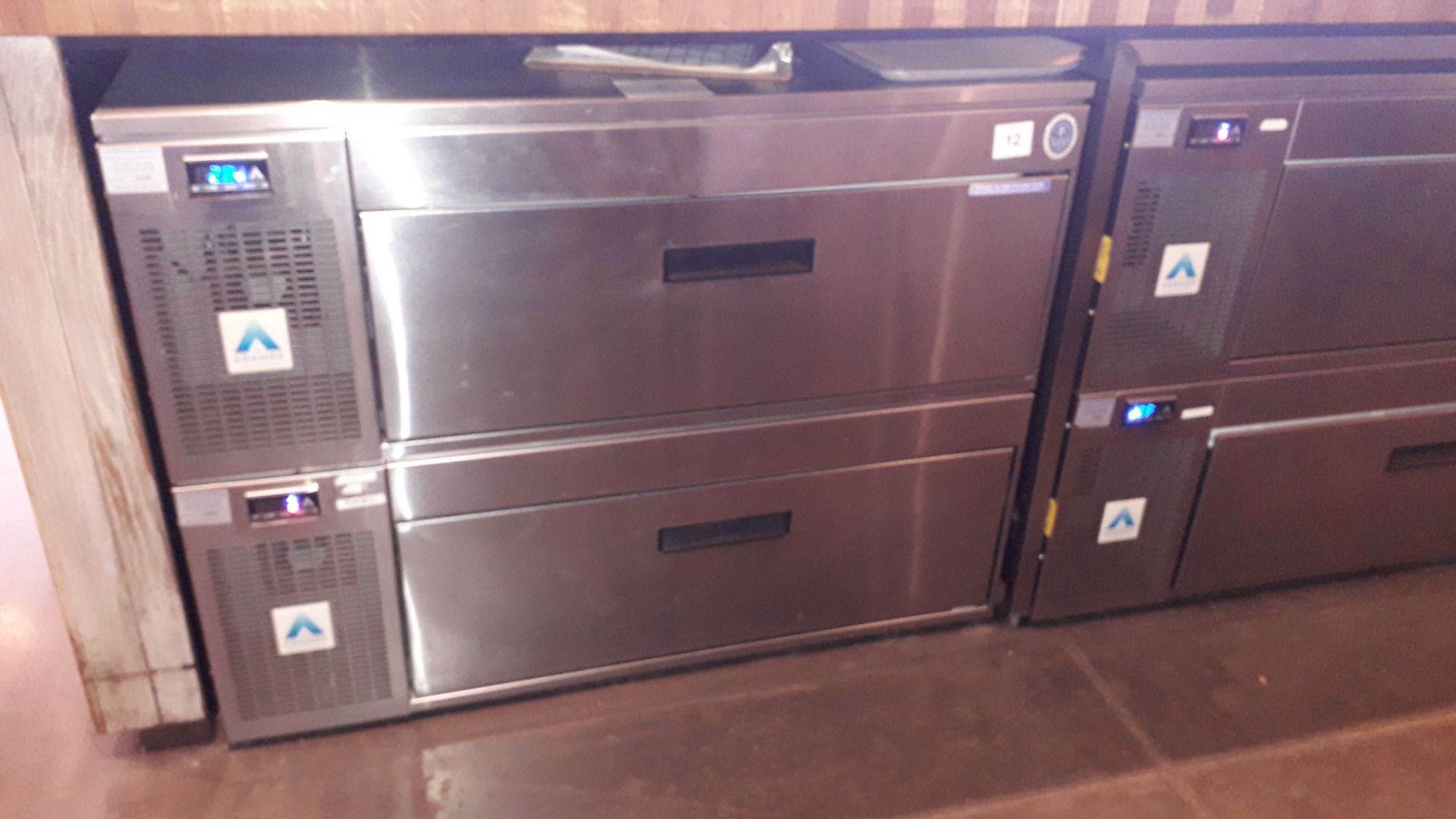 Adande stainless steel twin drawer under counter Refrigerator - Image 2 of 2