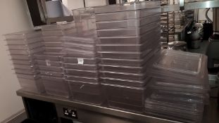 Quantity of Vogue polycarbonate Gastronorm Trays