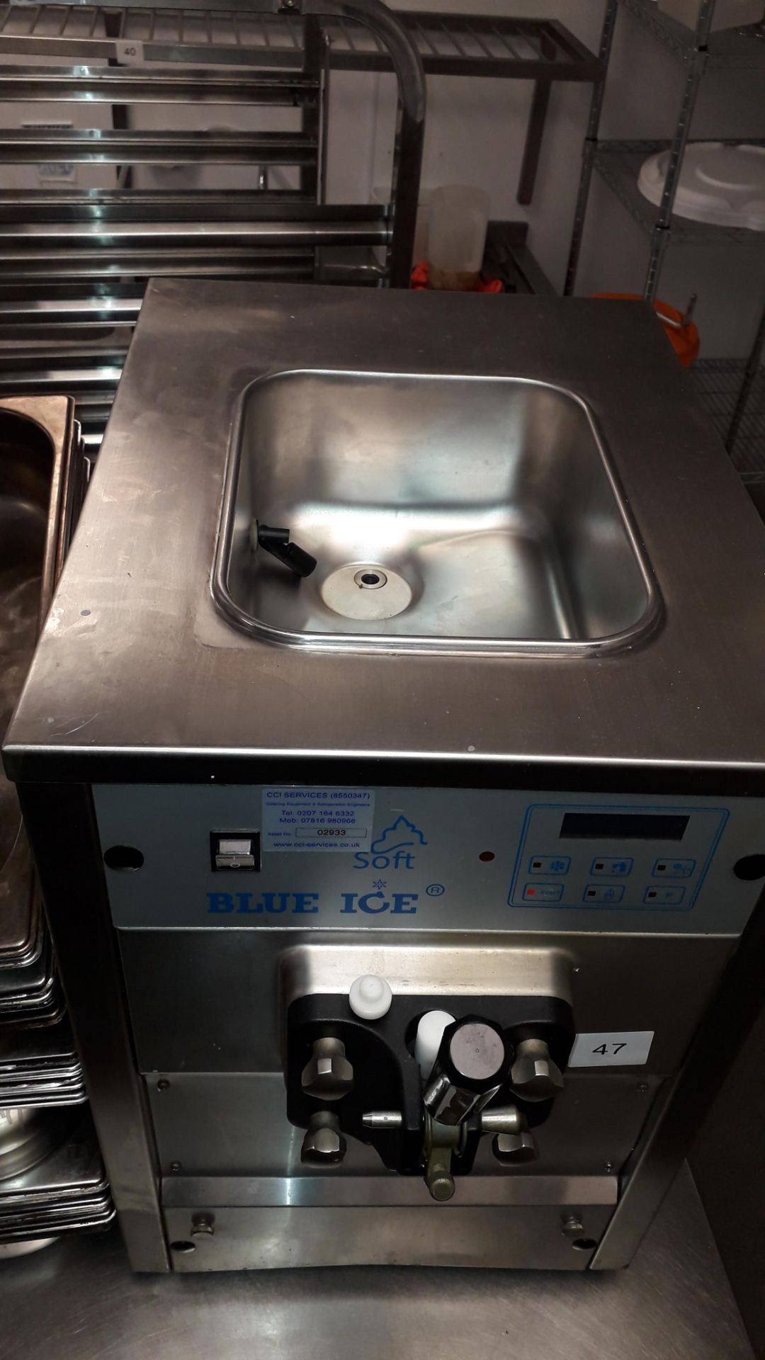 Blue Ice T10 stainless steel Table Top Ice Cream Machine, serial number 150623 (disconnection - Image 2 of 4