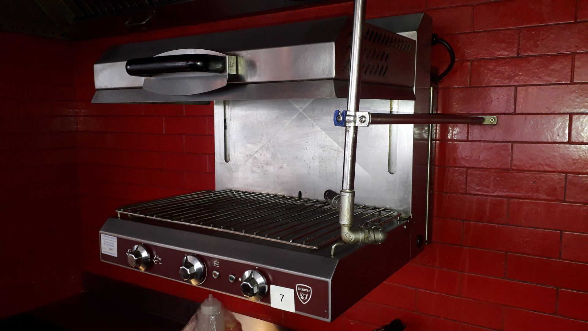 Charvet rise and fall stainless steel electric Salamander Grill - Image 3 of 3