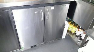 Gamko stainless steel Double Door Counter Refrigerator (spares or repairs) – content excluded
