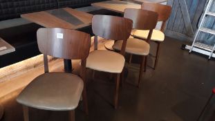 4 Style Matters hardwood chairs