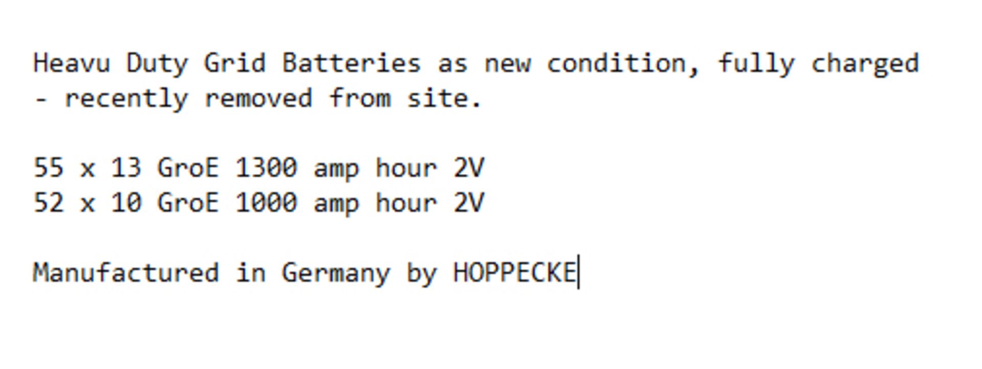 52x Hoppecke 13 GroE Lead Power Station Batteries - Image 8 of 8