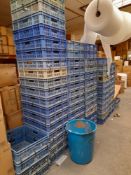 Quantity of blue plastic stock trays - (Located Va