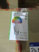 40 x TruSmart LED VOCOLinc L1 6 watt Bulb E27 Base Multi-Colour RGB IP67. Can be controlled