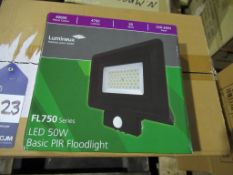 20 x LED 50W PIR Floodlight 4000K 220-240V OEM Trade Price £1180