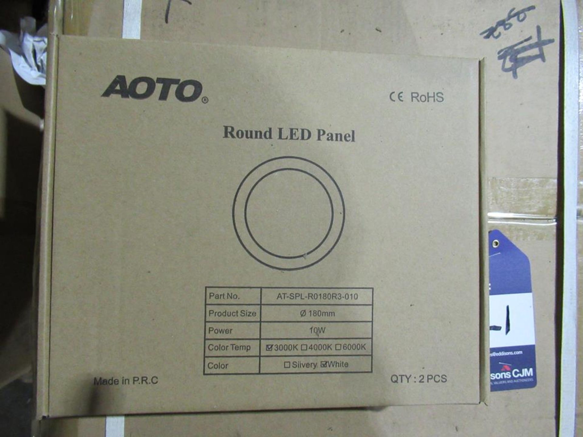 22 x Decorative Round LED Panel 10W 3000K White OEM Trade Price £295