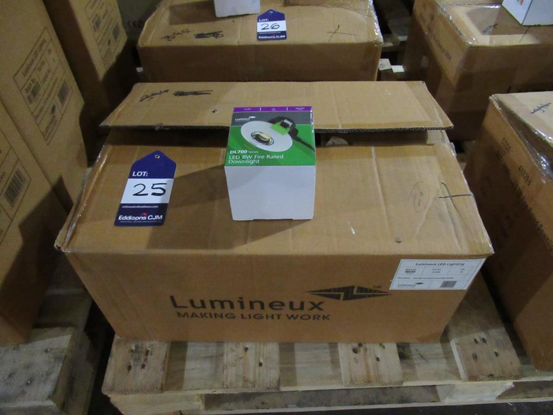 40 x LED 8w Fire Rated Downlights 180/240V 6000K OEM Trade Price £460 - Image 2 of 3