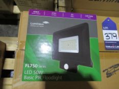 20 x LED 50W PIR Floodlight 4000K 220-240V Input OEM Trade Price £1180