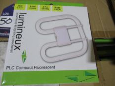 60 x Lumineux PLC Compact Fluroescent 28w 4 PIN GR10Q White 3500K OEM Trade Price £179