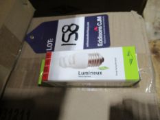 380 x Lumineux 9W Mini Spiral ES Base 2700K 220-240V OEM Trade Price £940