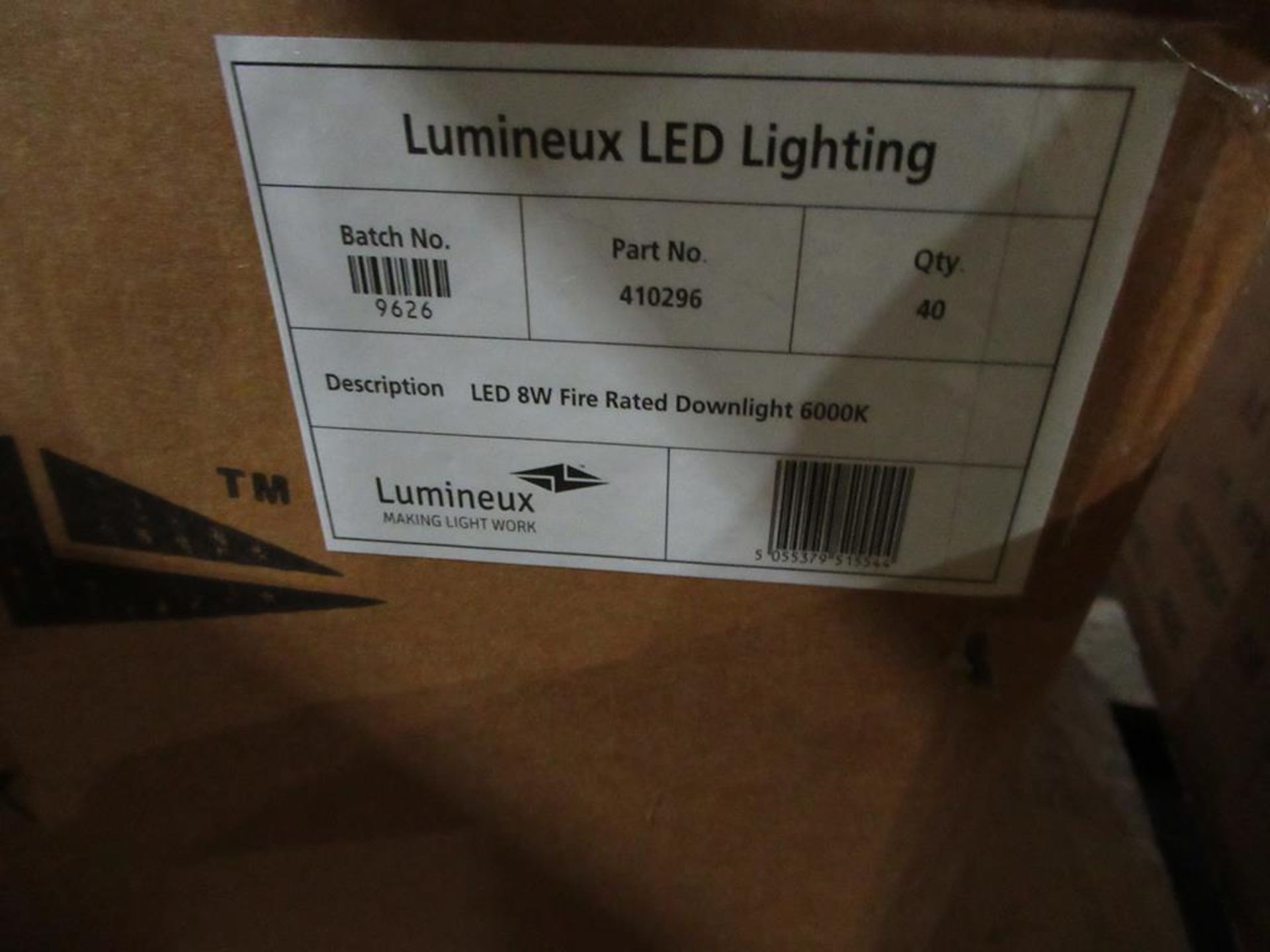 40 x LED 8w Fire Rated Downlights 180/240V 6000K OEM Trade Price £460 - Image 3 of 3