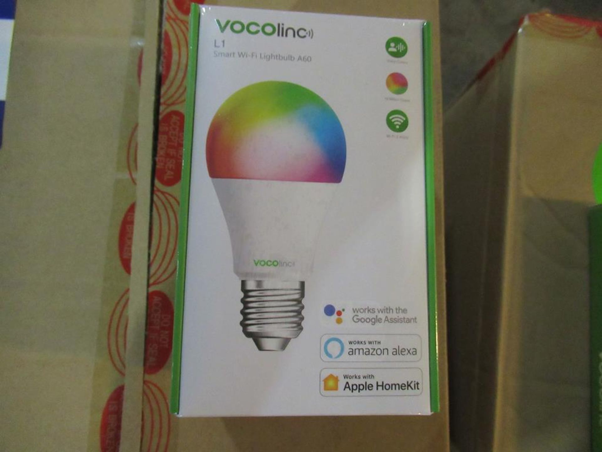 40 x TruSmart LED VOCOLinc L1 6 watt Bulb E27 Base Multi-Colour RGB IP67. Can be controlled