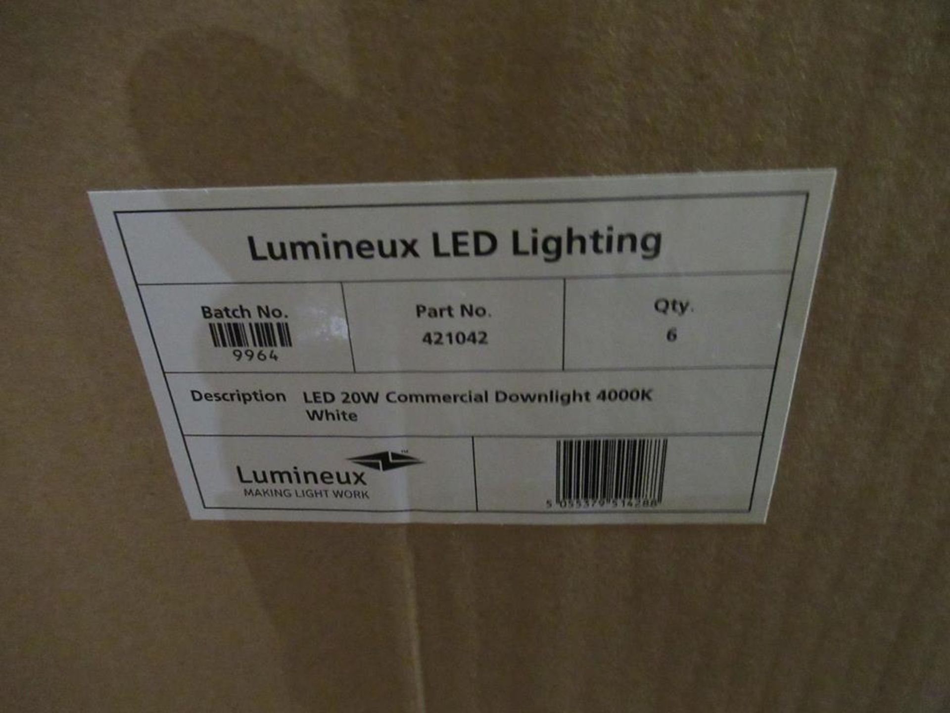 18 x LED 20W 10 inch dia Downlight 4000K White Trim OEM Trade Price £270 - Image 3 of 3