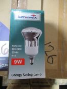 60 x Lumineux 9W Reflector Energy Saving Lamp E14 220-240V 2700K OEM Trade Price £220