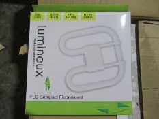 40 x Lumineux PLC Compact Fluroescent 28w 4 PIN GR10Q White 3500K OEM Trade Price £119