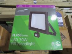 10 x LED 70W PIR Floodlight 4000K 220-240V OEM Trade Price £1380