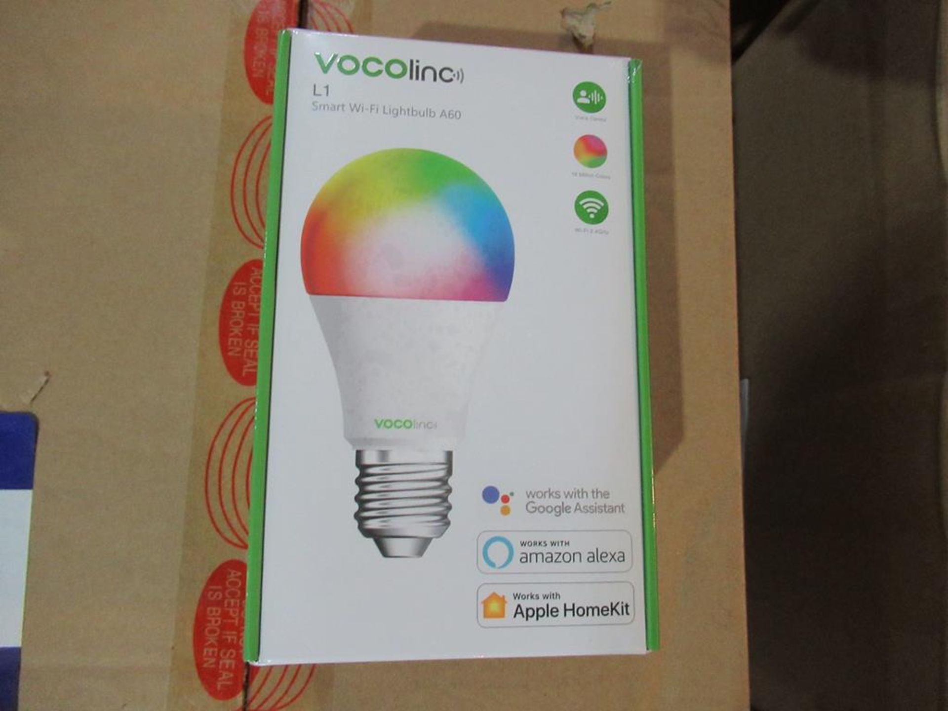 40 x TruSmart LED VOCOLinc L1 6 watt Bulb E27 Base Multi-Colour RGB IP67. Can be controlled