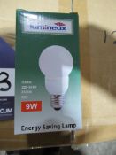 150 x Lumineux 9W Globe E27 23500K 220-240V OEM Trade Price £420