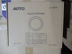 22 x Decorative Round LED Panel 10W 3000K White OEM Trade Price £295