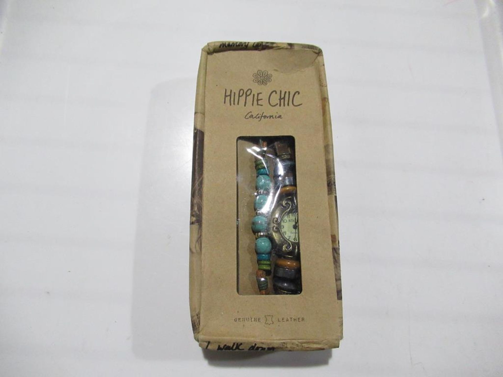 A box of Hippie Chic 'Bazaar' watches