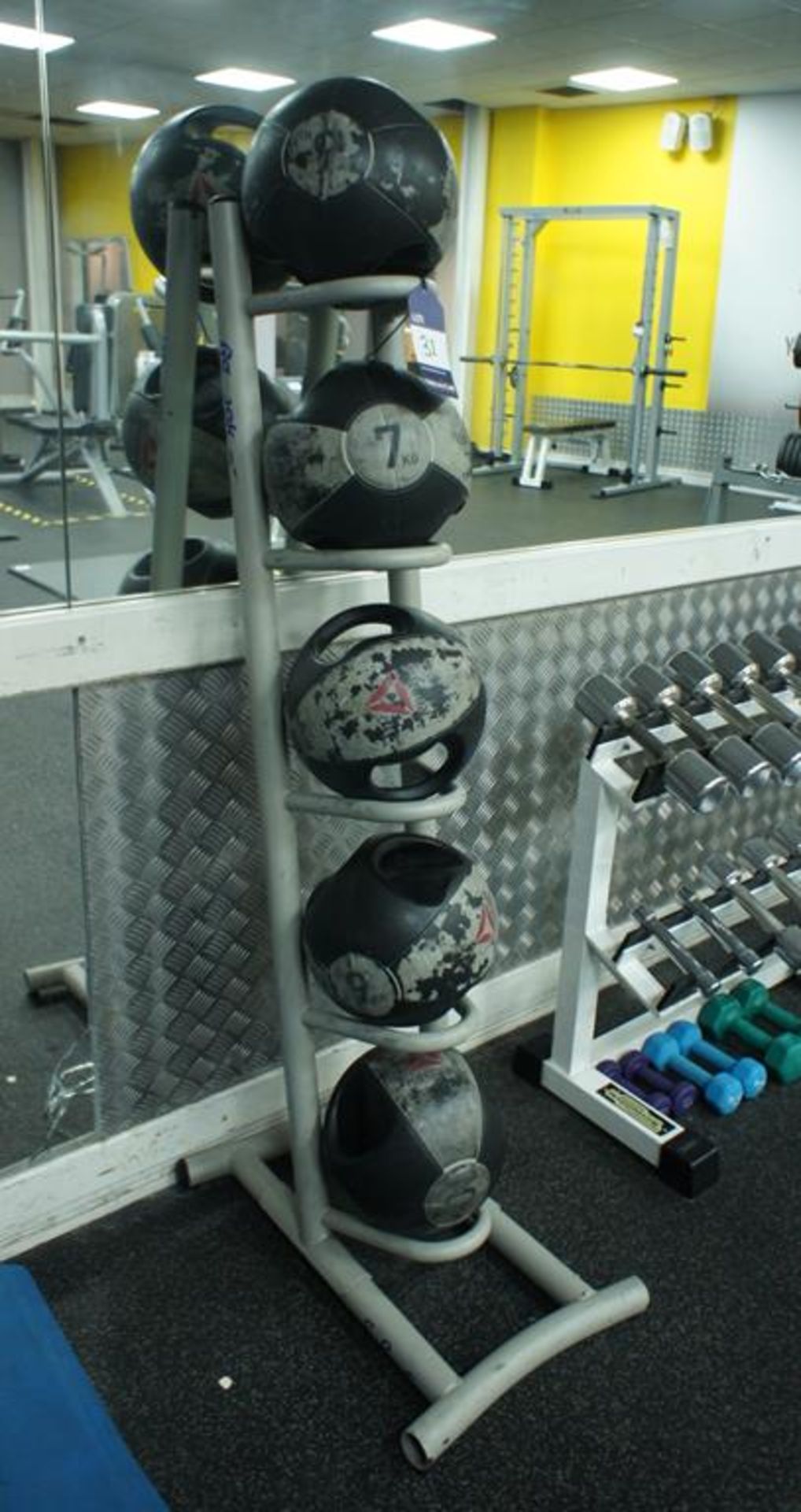 Reebok Medicine Ball Stand with 5 medicine balls