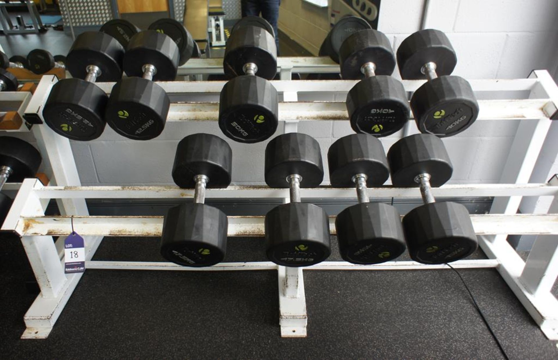 Steel Fabricated Free Weights Rack with various Tu - Image 2 of 2