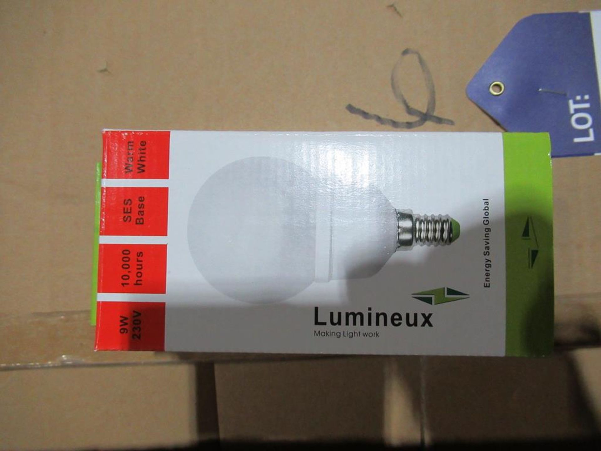 100 x Lumineux 9W Globe 220-240V E27 2700K OEM Trade Price £420