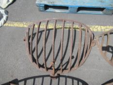 Cast Iron Wall Mounted Animal Hay Basket/ Feeder