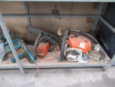 3 x chainsaws (2 x electric, 1 x petrol) (spares or repairs)
