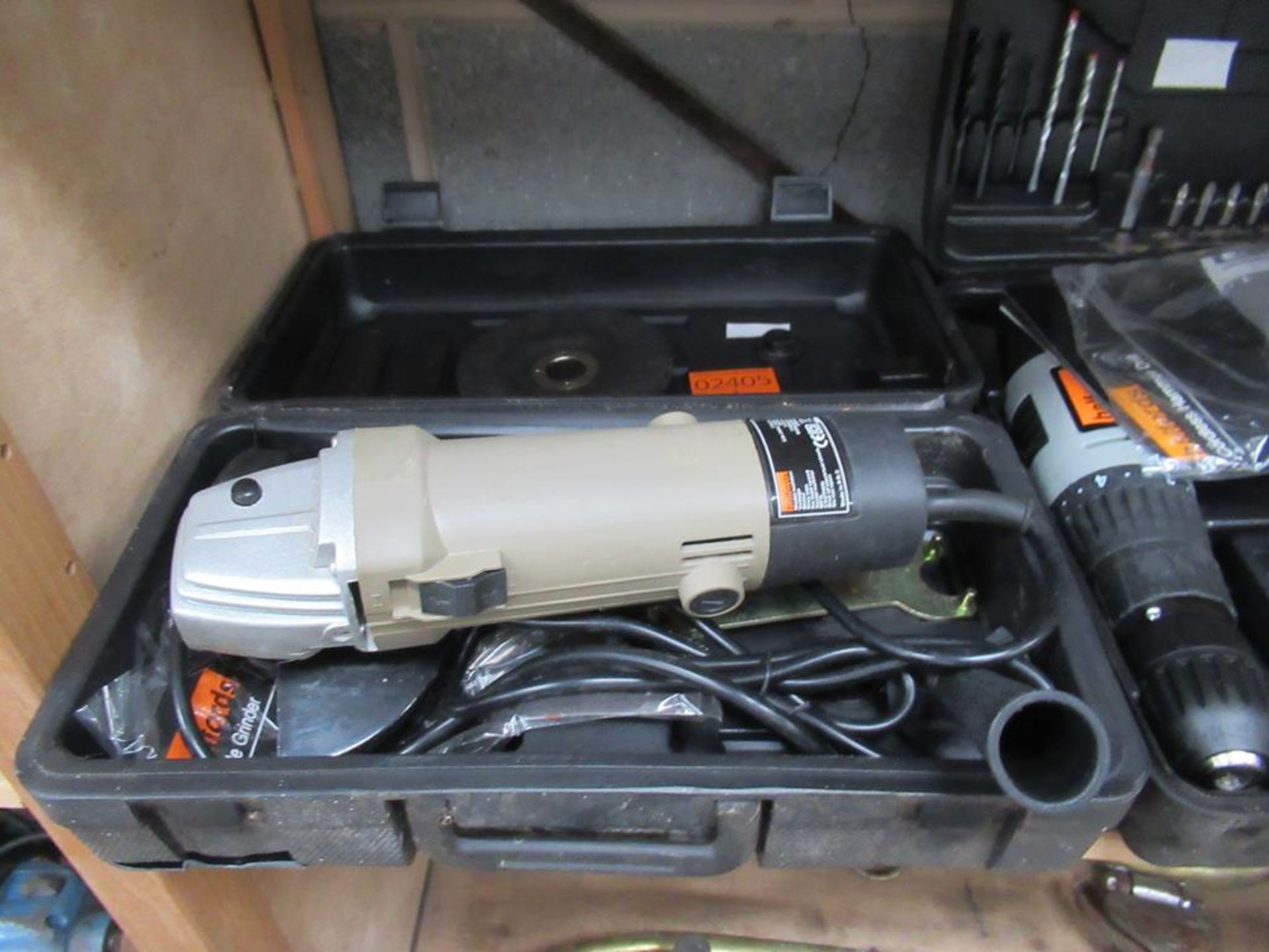 Halfords Cordless Drill, 240v Grinder and Nutool Cordless Drill