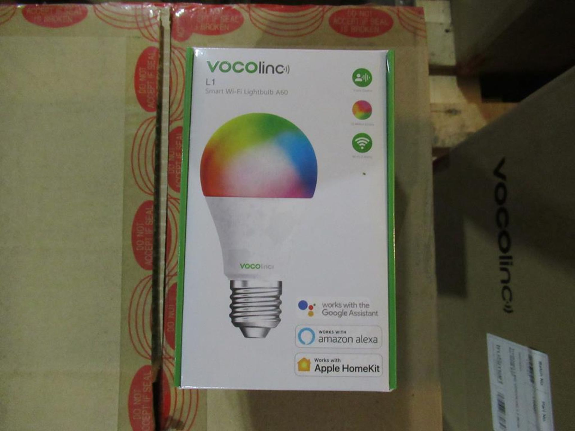 40 x TruSmart LED VOCOLinc L1 6 watt Bulb E27 Base Multi-Colour RGB IP67. Can be controlled