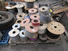 Pallet of various electrical cabling and wires
