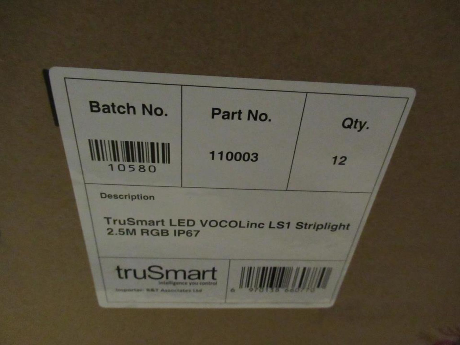 12 x TruSmart LED VOCOLinc LS1 Striplight 2 Meters Multi-Colour RGB IP67. Can be controlled - Image 3 of 3